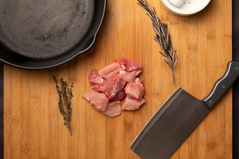 Rowe Beef™ Diced Pork - (4 x 1lb)
