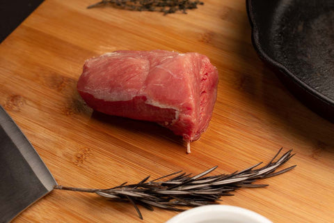 Rowe Beef™ Pork Tenderloin Medallion Bacon Wrapped - (4 x 4oz)