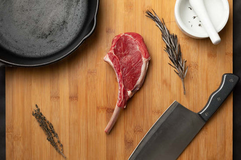 Rowe Beef™ Veal Chop Frenched - (4 x 12oz)