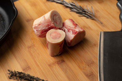 Rowe Beef™ Veal Marrow Bones - (4 x 1lb)