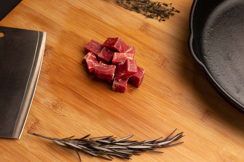 New Zealand Lamb Diced Leg 3/4" Cubes - (4 x 1lb)